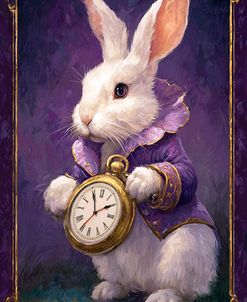 A White Rabbit With A Pocket Watch