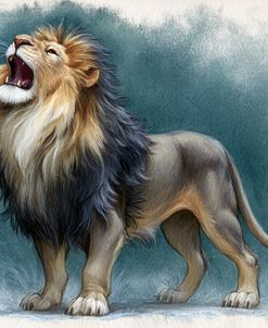 Majestic Lion Roaring