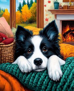 Border Collie Autumn Portrait