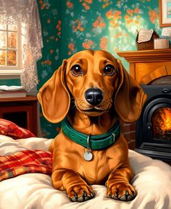 Dachshund Autumn Portrait