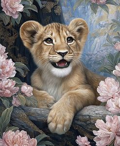 Baby Lion Among The Luxury Magnolias (3)