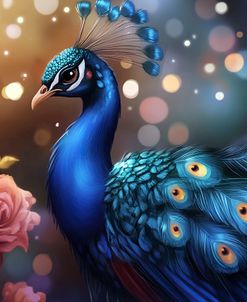 Peacock And Roses 2