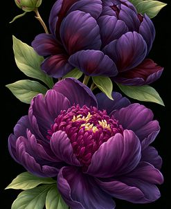 Purple Peony Elegance