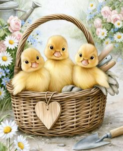 Spring Garden Ducklings