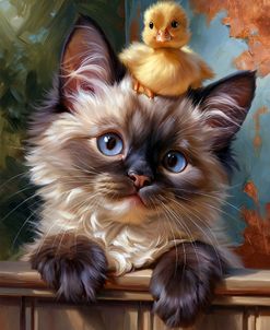Wild & Whimsical Companions 4 – Cat & Duckling