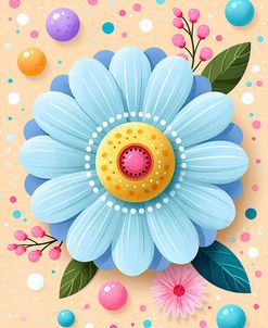 Blue Daisy Pop 5