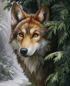 Forest Series – Portrait Of A Wolf (2)