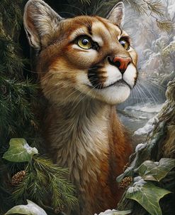 Forest Series – Portrait Of Puma (1)