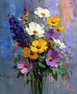 Abstract Painted Flowers (2)