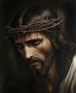 Crown Of Thorns Portrait Of Jesus (1)