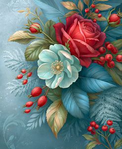 Christmas Floral Arrangement Winter Bouquet