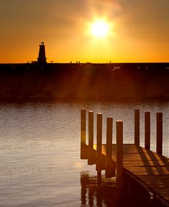 Ludington Sunset, Ludington, Michigan ’12-color