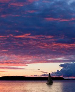 Sunrise On Moran Bay, St. Ignace, Michigan ’12-color