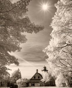 Eagle Bluff Lighthouse #2, Door County, Wisconsin ’12(with sunburst)