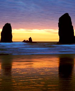 Canyon Beach Sunset, Cannon Beach, Oregon 02 – Color