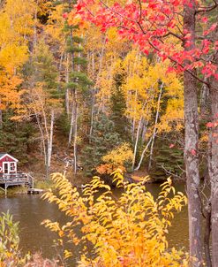 Boathouse In Autumn, Marquette, Michigan ’12-Color