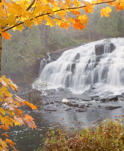 Lower Bond Falls In Autumn #2, Bruce Crossing, MI ’11 – color