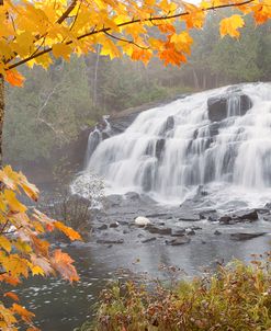 Lower Bond Falls In Autumn #2, Bruce Crossing, MI ’11 – color