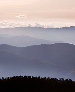View from Clingmans Dome, Great Smokey Mountians – Color