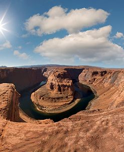 Sunburst at Horseshoe Bend, Page, Arizona ’13 – Color