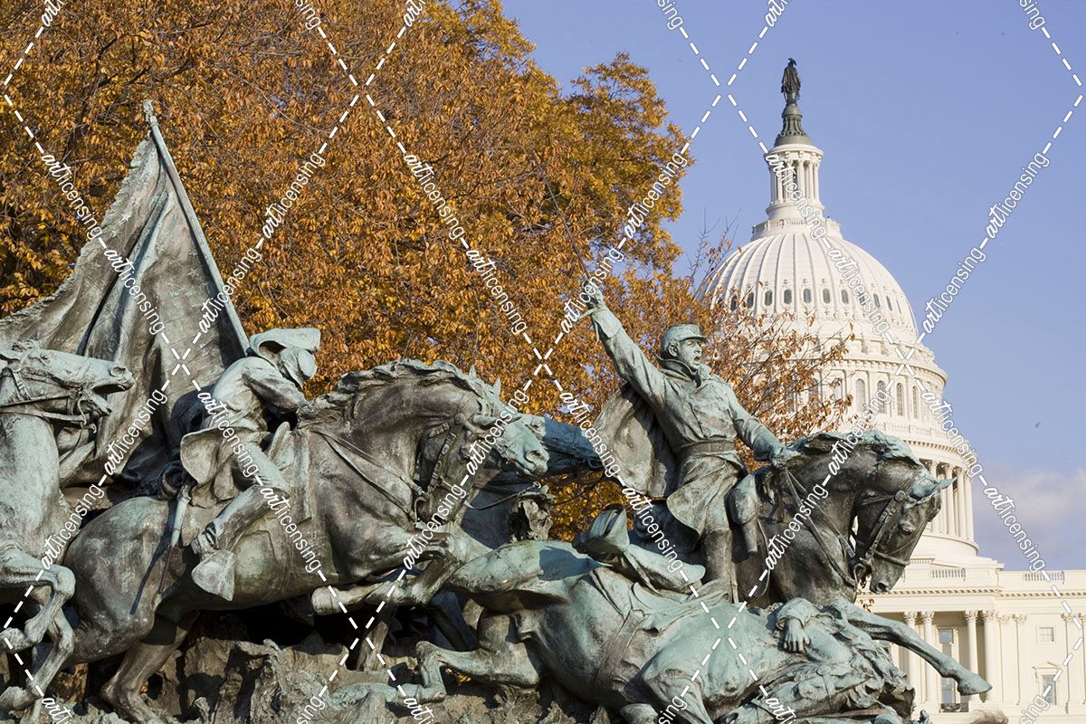 Sculpture and Capitol Dome, Washington D.C. ‘08