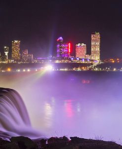 Niagra Falls at Night, Niagra Falls, New York ’14-color