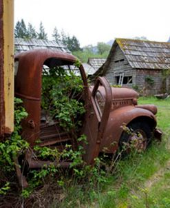 Old Truck & Barn, Washington St. 09 – color