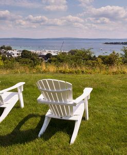 Two Chairs At Harbor Springs, Harbor Springs, Michigan ’15-Color