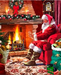 0952 Santa By Fire