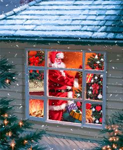 0085 Santa Through Window