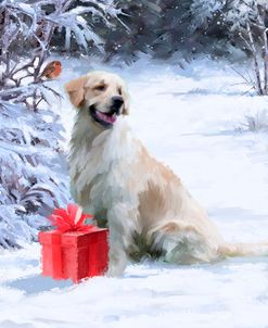 0091 Dog With Gift