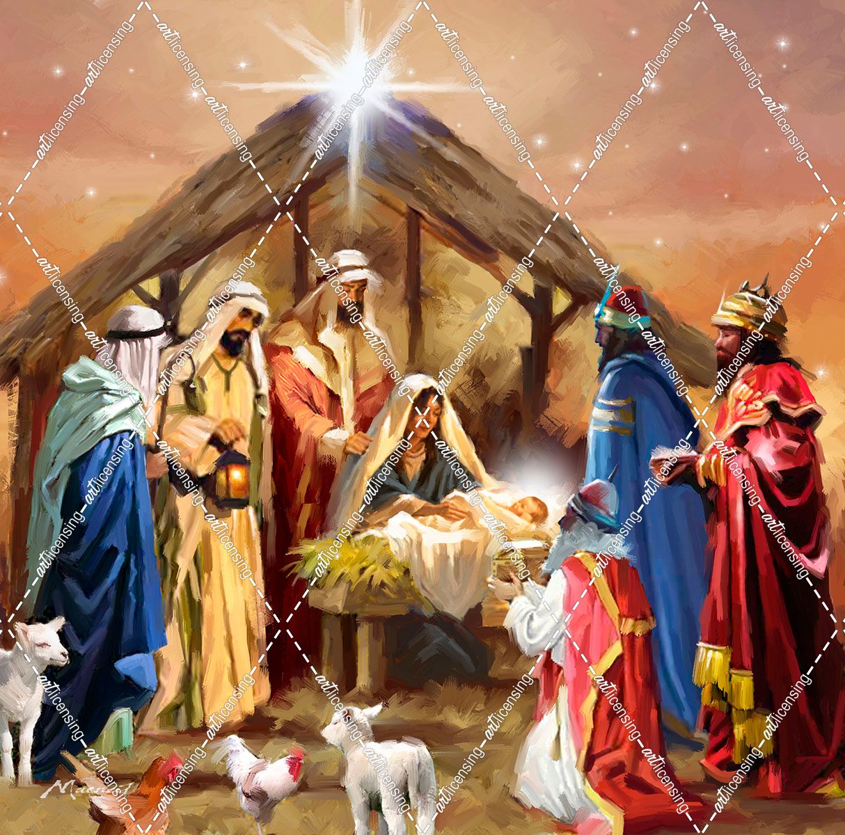 1263(2) Nativity Collage