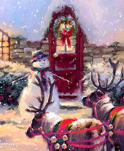 0452 Reindeer And Snowman