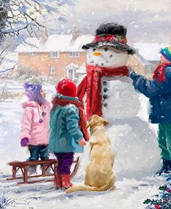 0847 Kids With Snowman