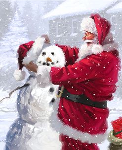 0027 Santa And Snowman
