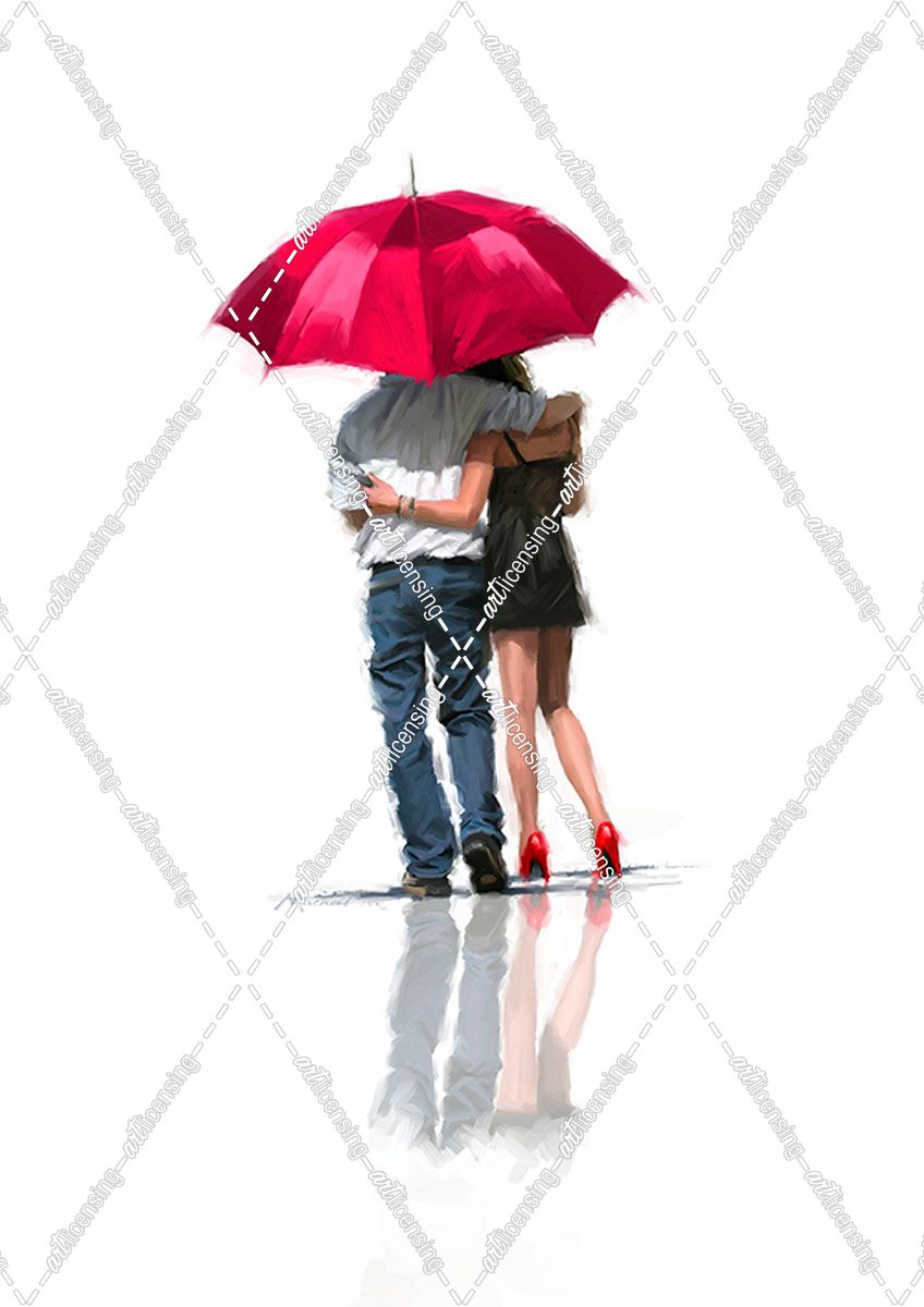 0646 Couple Under Umbrella