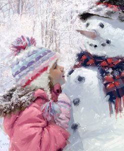 0378 Girl With Snowman