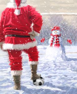 0413 Santa Playing Football