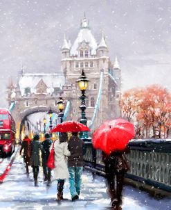 0292 Tower Bridge In Snow Landscape