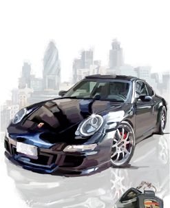 1002 Black Porsche