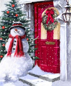 1324 Snowman Outside Red Door (3)