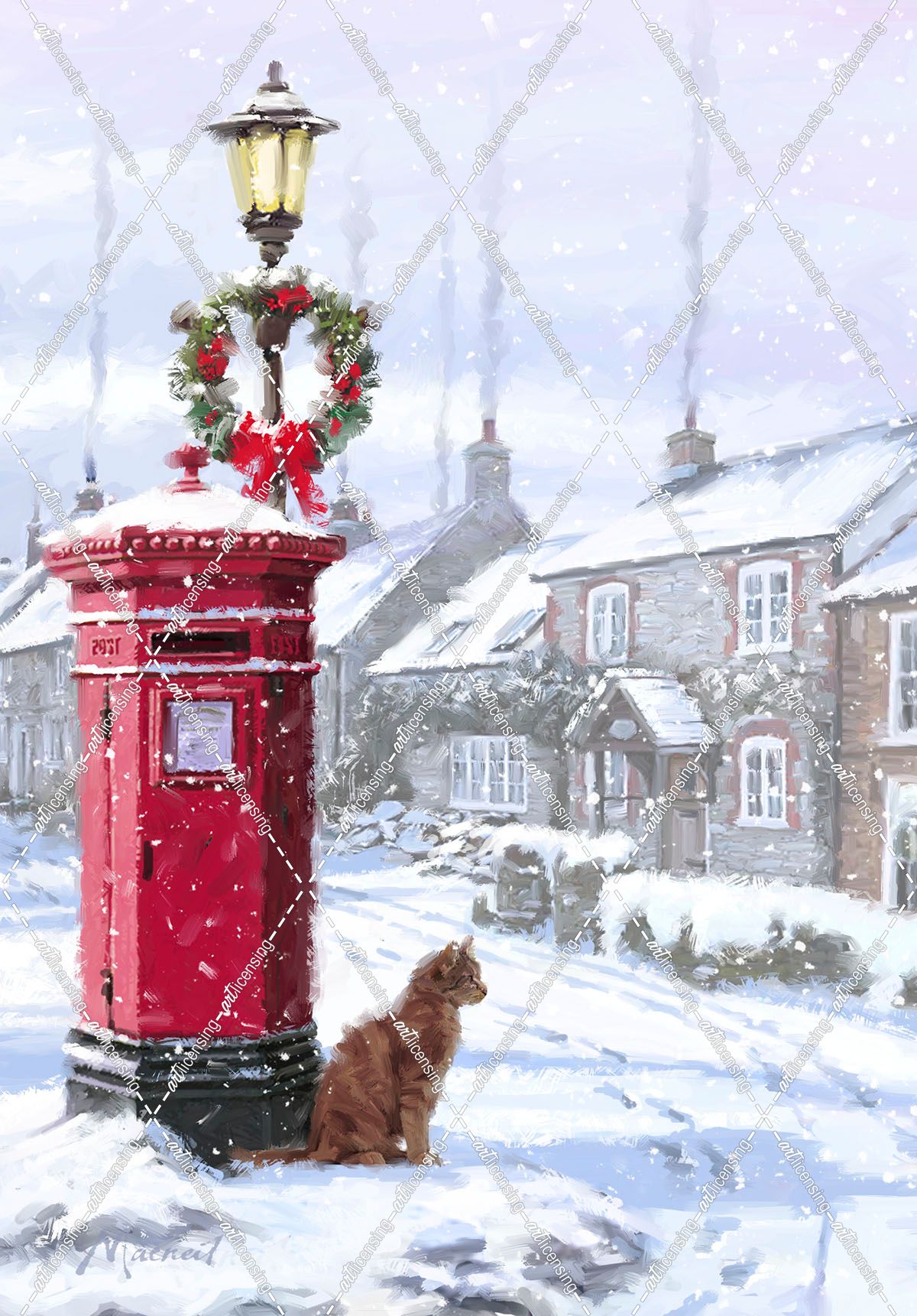 0202 Cat And Postbox