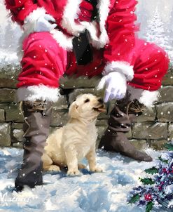 0541 Santa With Puppy