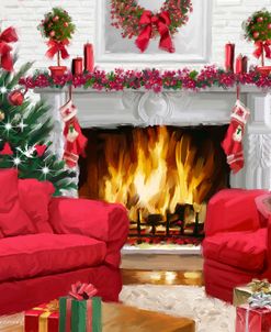 0685 Xmas Fireplace