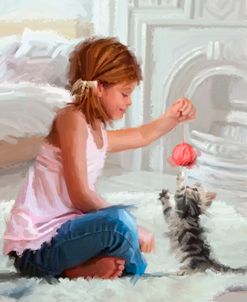 0223 Girl With Kitten