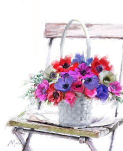 0383 Anemones In Basket