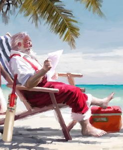 0898 Santa on Beach