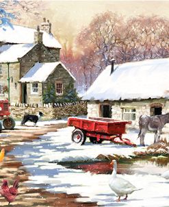 1565(2) Snowy Farmyard