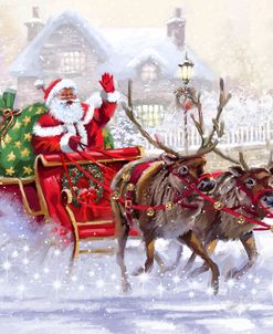 1594 Santa in Sleigh