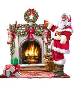 1715 Santa By Fire